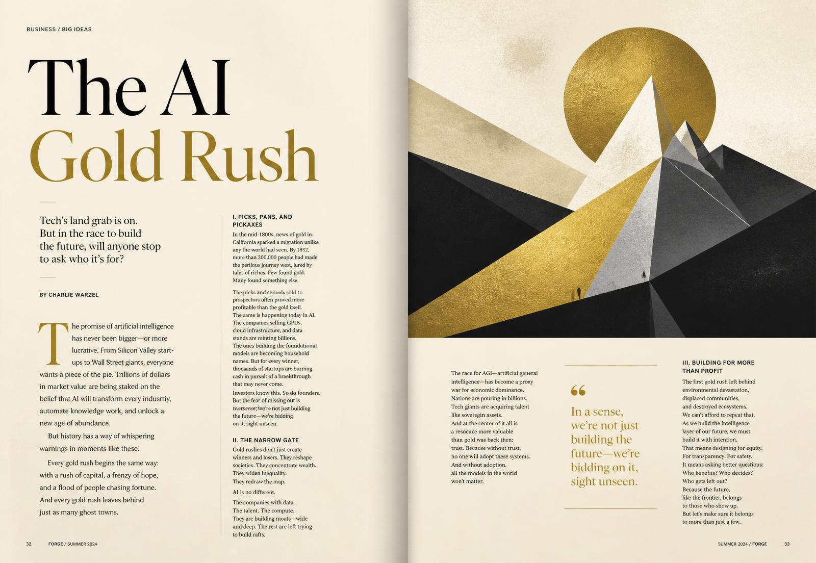 The AI Gold Rush — feature spread